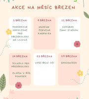 Akce na měsíc březen